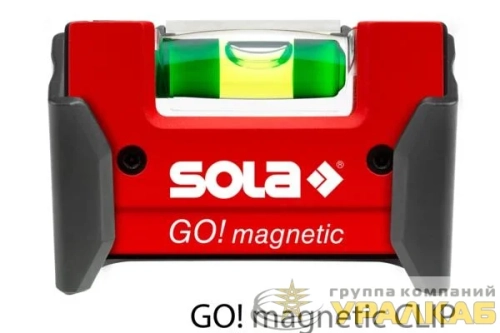 Уровень компактный магнитный GO! Magnetic 1 глазок точн. 0.75мм/м SOLA 01621101