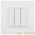 Выключатель 3-кл. Elegance 14-1107-01М 250В 10АХ матов. бел. Эра 