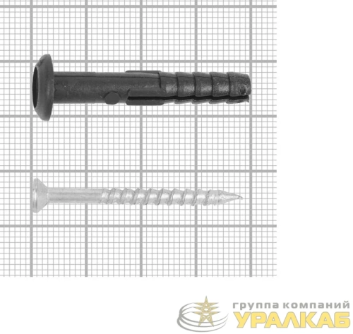 Дюбель-гвоздь полипр. гриб. 6х40 EcoPlast 153688 детальная картинка