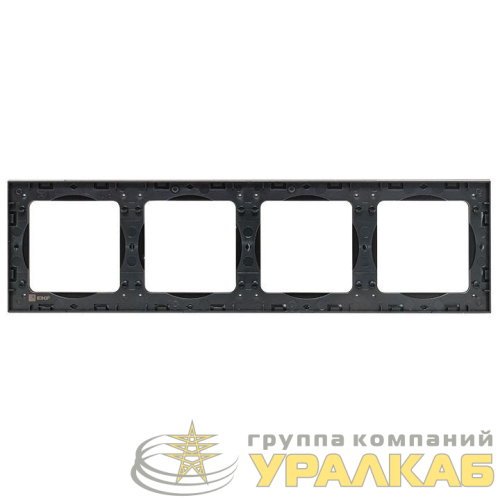 Рамка 4-м Стокгольм металл. черн. PROxima EKF EZM-G-305-10