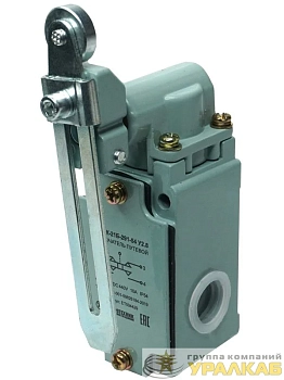 Выключатель путевой ВП15К-21Б-291-54 У2.8 IP54 рычаг с роликом регулир. по длине прямого действия Электротехник 