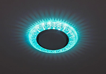 Светильник DK LD22 BL/WH декор cо светодиодной подсветкой Gx53 голуб. ЭРА Б0029624