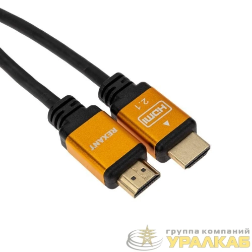 Кабель HDMI - HDMI 2.1 длина 3м Gold Rexant 17-6005 детальная картинка