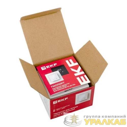 Термостат для теплых полов электронный 16А 230В бел. EKF 