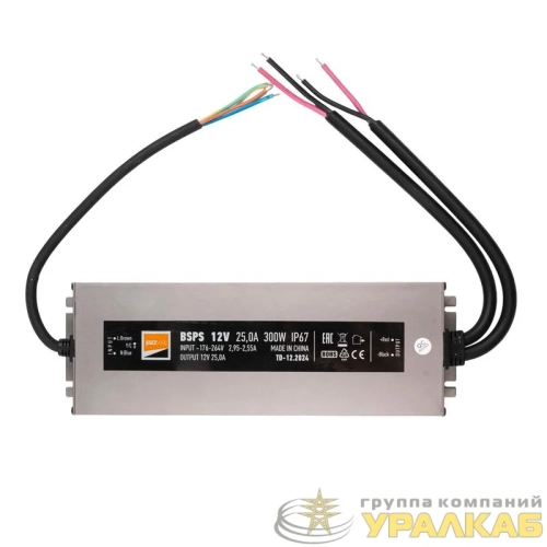 Блок питания для светодиод. ленты BSPS 12В 25.00А=300Вт IP67 JazzWay 