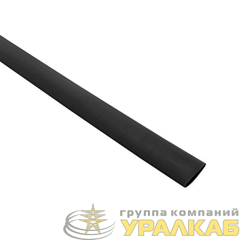 Трубка термоусадочная ТУТк с клеевым слоем нг 18/6 черн. 1м (уп.10м) PROxima EKF tut-k18-b