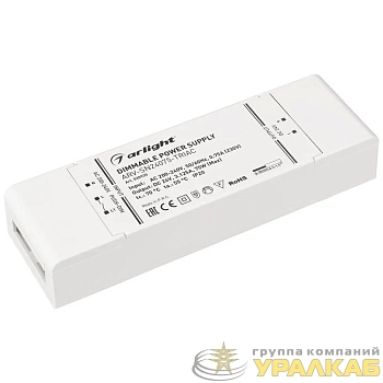 Блок питания ARV-SN24075-TRIAC 24В 3.125А 75Вт IP20 пластик 3 года Arlight 