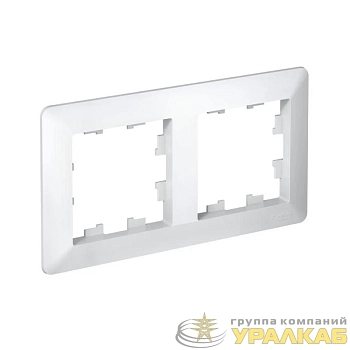 Рамка 2-м AtlasDesign Air бел./дым. бел. SE ATN220102