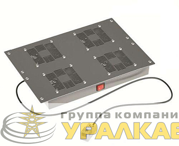 Модуль вентиляторный 19дюйм 4 вент. с термостатом RAL9005 DKC R519VSIT4FTB