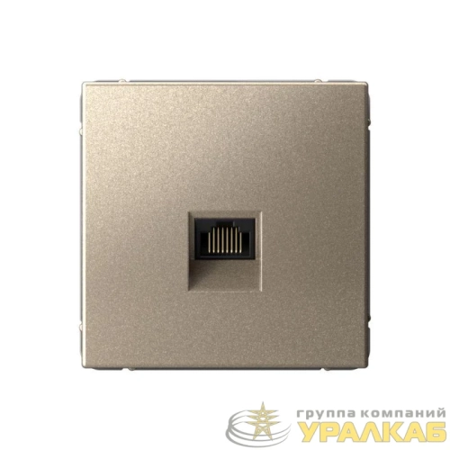Розетка компьютерная ArtGallery RJ45 кат.5E механизм шампань SE 