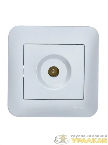 Розетка телевизионная оконечная TV СП ASTI IP20 в сборе жемчуж./бел. перламутр. LEZARD 