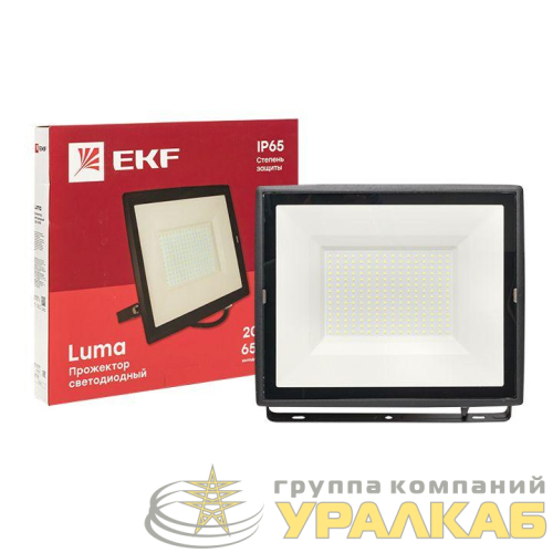 Прожектор светодиодный СДО-3008 200Вт 6500К IP65 Basic EKF FLL-3008-200-6500 детальная картинка