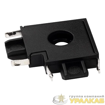 Коннектор Метр16 CL-BL L-обр. накладной шинопровод низковольтный Pro черн. JazzWay 