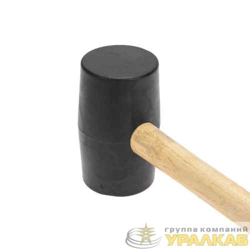 Киянка 910г деревянная рукоятка резинов. черн. Kranz KR-12-8145 детальная картинка
