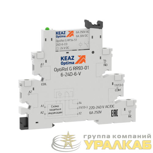 Модуль релейный OptiRel G RM38-51-220-240U-6-V-CO КЭАЗ 