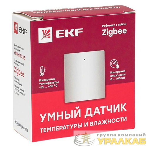 Датчик температуры и влажности умный Zigbee Connect EKF is-th-nd-zb