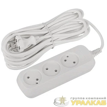 Удлинитель 3х7м без заземл. ПВС 2х1 UDL-10-370 Greenline Эра 