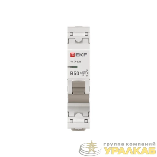 Выключатель автоматический 1п B 50А 4.5кА ВА 47-63N PROxima EKF M634150B