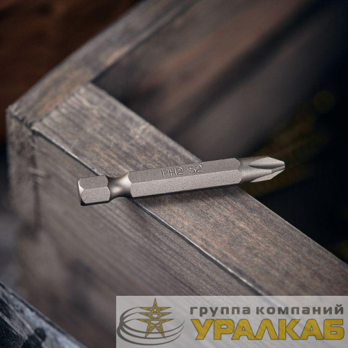 Бита PH2x50мм для шуруповерта сталь S2 (уп.5шт) (лента) Kranz KR-12-6222 детальная картинка
