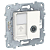 Механизм розетки TV UNICA NEW одиночная + комп. RJ45 кат.6 UTP бел. SchE 