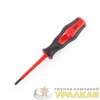 Отвертка диэлектрическая "Профи" PZ/FL1х80 КВТ 