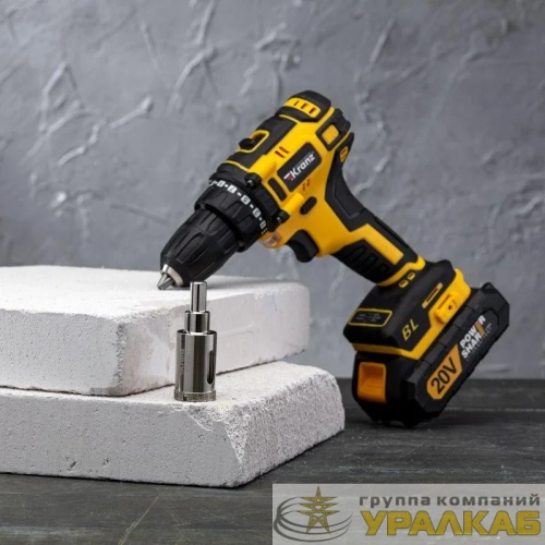Коронка алмазная 25мм с центровочным сверлом Kranz KR-92-0008 детальная картинка