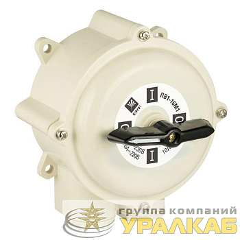 Выключатель пакетный 1-кл. 16А IP56 ПВ3-16 М1 пл. беж. EKF pv-3-16-4