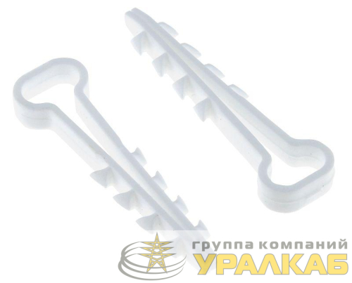 Дюбель-хомут d6х12мм для плоского кабеля белый (уп.10шт) PROxima EKF plc-cd-6x12w-r детальная картинка