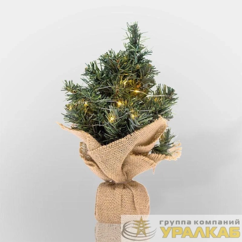 Елочка 30см IP20 в плетеном мешочке ПВХ Neon-Night 