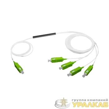 Сплиттер PLC 1х8 0.9мм гильза SC/APC SUPRLAN 09-0416