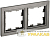 Рамка 2-м BRITE РУ-2-БрШ шампань IEK BR-M22-K37