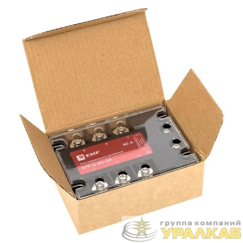 Реле твердотельное трехфазное RTP-40-DA PROxima EKF rtp-3-40-da детальная картинка