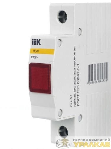 Лампа сигнальная ЛС-47 красн. IEK MLS10-230-K04 детальная картинка