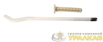 Кронштейн штыревой 7х300 плоский с дюбелем (50шт кор.) VALFEX 402007300