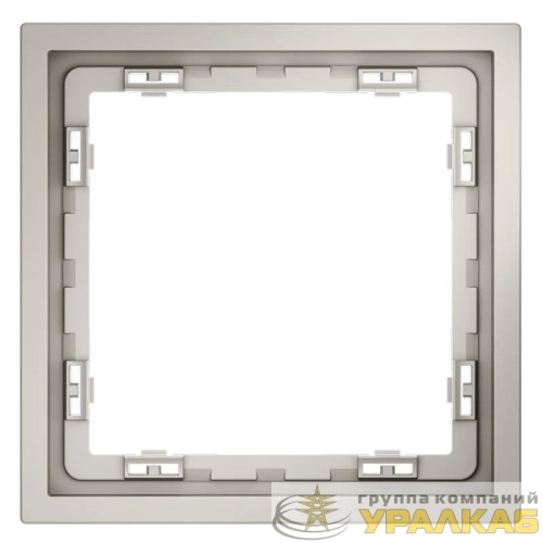 Рамка 1-м S70 пластик. кашемир Voltum VLS100103 детальная картинка