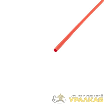 Трубка термоусадочная ТУТ нг 3.0/1.5 красн. 1м REXANT 