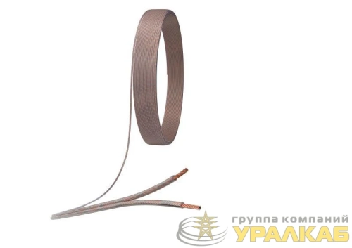 Кабель акустический 2х0.35 прозр. (уп.100м) ЭРА 