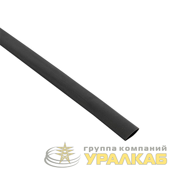 Трубка термоусадочная ТУТк с клеевым слоем нг 12/4 черн. 1м (уп.10м) PROxima EKF tut-k12-b