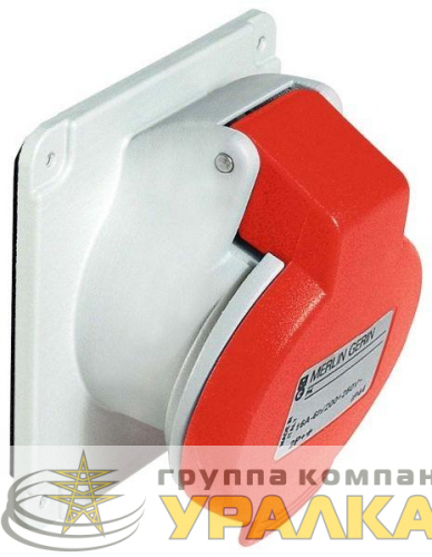 Розетка СП угл. 32А 380В 3P+N+E винт. клеммы IP44 SchE PKF32F435