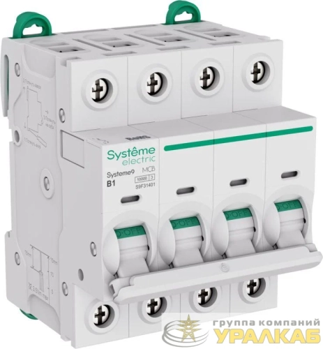 Выключатель автоматический 4п B 1А 10кА Systeme9 400В SE 