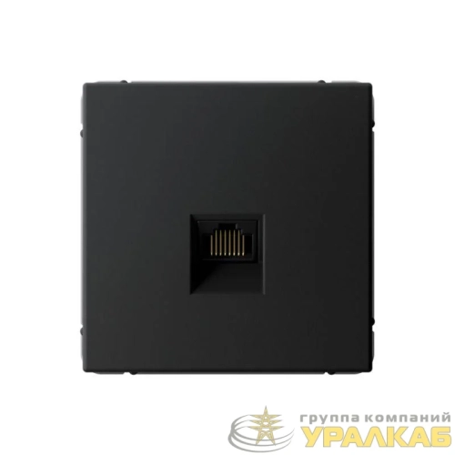 Розетка компьютерная ArtGallery RJ45 кат.5E механизм карбон SE 