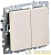 Выключатель 2-кл. СП BRITE ВС10-2-0-БрКр 10А механизм беж. IEK BR-V20-0-10-K10