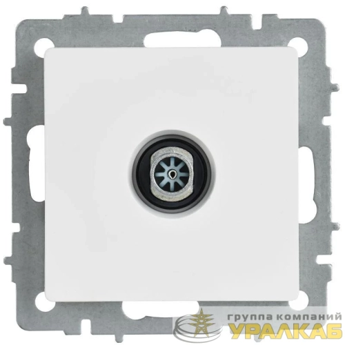 Розетка телевизионная оконечная TV СП BRITE РТВ11-0-БрАБ механизм арктич. бел. IEK 