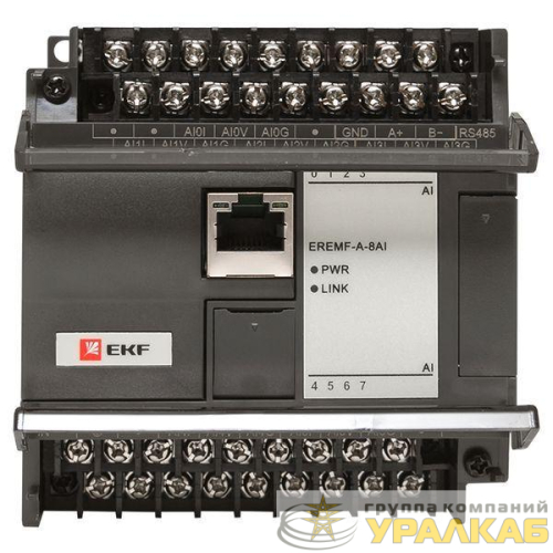 Модуль аналогового ввода EREMF 8 PRO-Logic (без поверки) EKF EREMF-A-8AI детальная картинка
