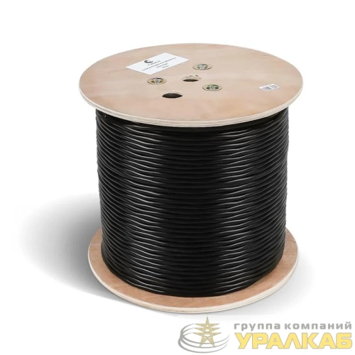 Кабель витая пара Industrial Ethernet экранир. FTP (F/UTP) кат.5E 4 пары ОЖ solid экран-фольга внутр./внешн. -40град.C- +75град.C двойн. оболочка PVC UV (уп.305м) Cabeus 