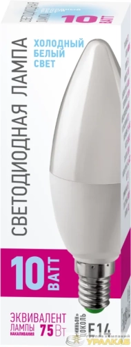 Лампа светодиодная 82 915 OLL-C37-10-230-4K-E14-PROMO 10Вт свеча 4000К E14 220-240В ОНЛАЙТ 