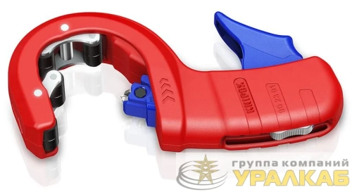 Труборез для канализационных пластиковых труб DP50 d32/40/50мм толщина max 2.4мм длина 202мм BK KNIPEX KN-902301BK детальная картинка