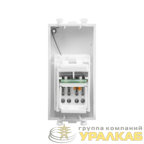 Розетка компьютерная 1мод. Avanti "Белое облако" RJ45 кат.5E модульная DKC 4400461 детальная картинка