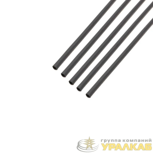 Трубка термоусадочная ТУТ нг 1.5/0.75 черн. 1м Rexant 