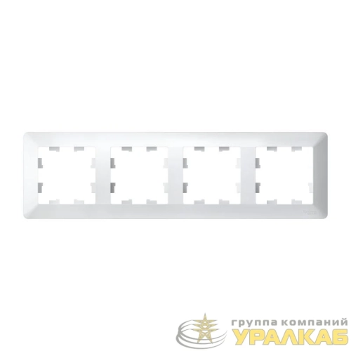Рамка 4-м AtlasDesign Air бел./дым. бел. SE 